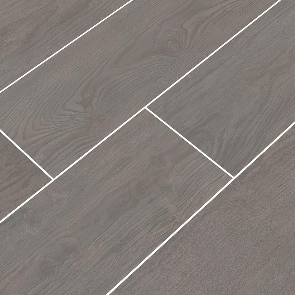 MSI Wood Collection caldera coala glazed NCALCOA8X47 porcelain floor wall tile 8x47 product shot multiple planks angle view