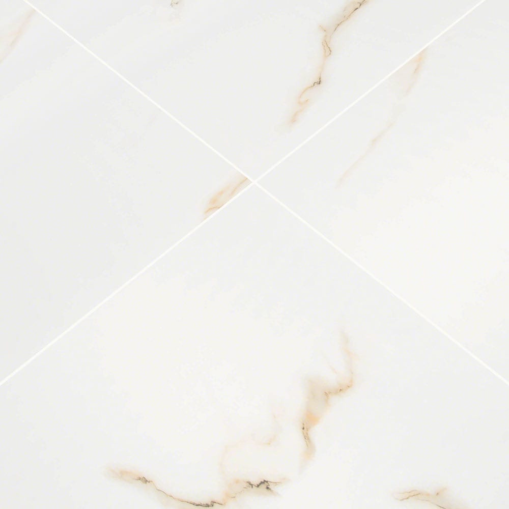 MSI aria bianco 24x24 polished porcelain floor wall tile NARIBIA2424P product shot multiple tiles angle view#Size_24"x24"