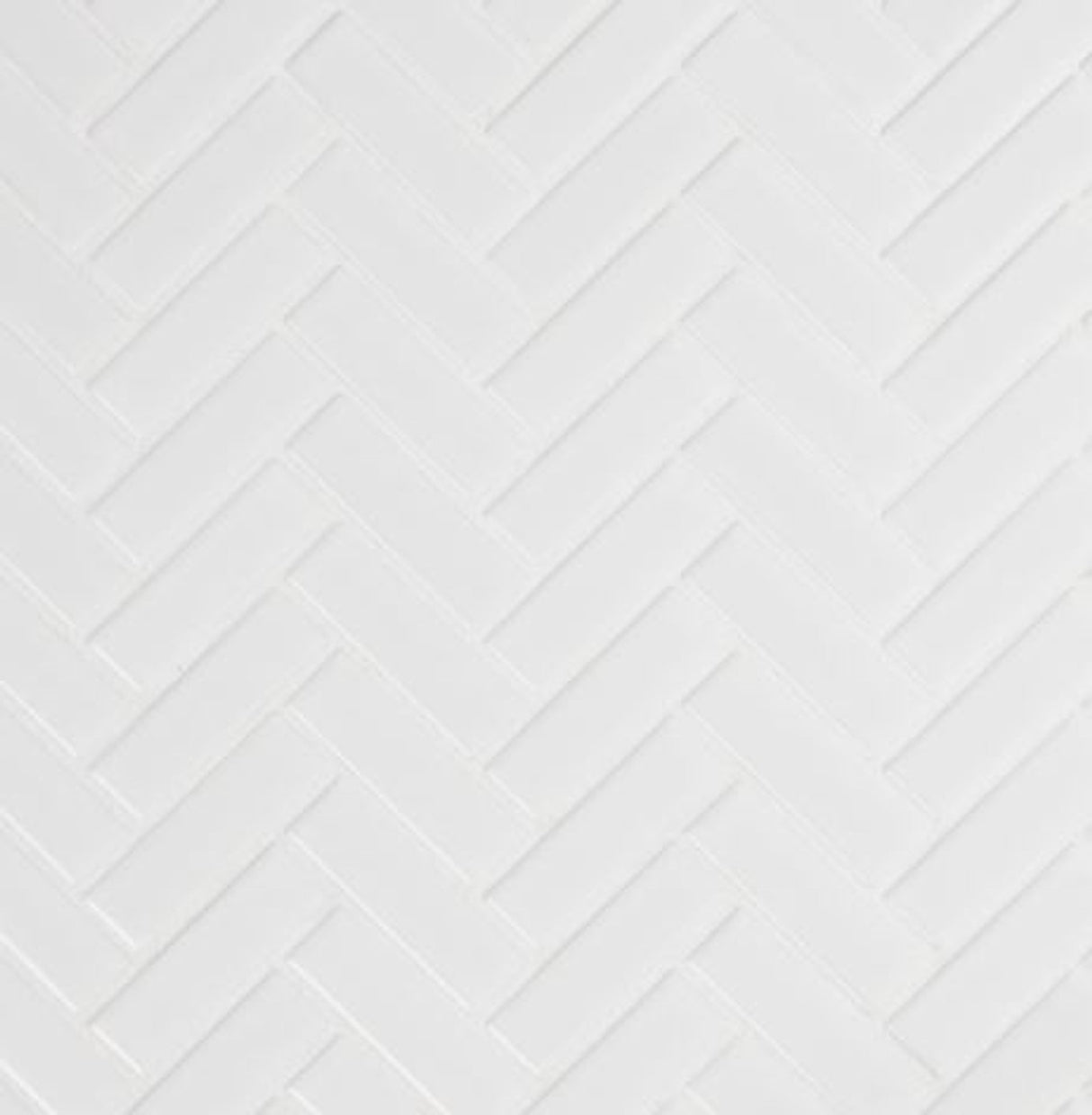 Retro bianco herringbone 12.75X12.88 porcelain mesh mounted mosaic tile SMOT-PT-RETBIA-HB product shot multiple tiles angle view