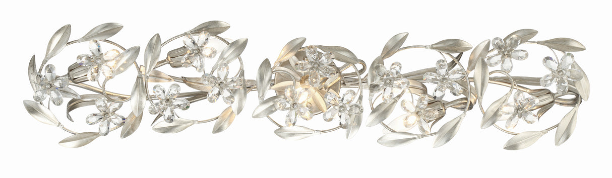 Marselle 5 Light Antique Silver Bathroom Vanity MSL-305-SA