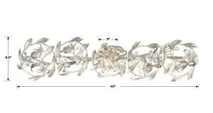 Marselle 5 Light Antique Gold Bathroom Vanity MSL-305-GA
