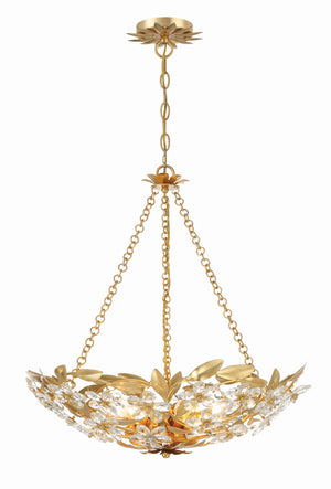 Marselle 6 Light Antique Gold Chandelier MSL-306-GA