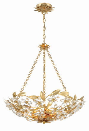 Marselle 6 Light Antique Gold Chandelier MSL-306-GA