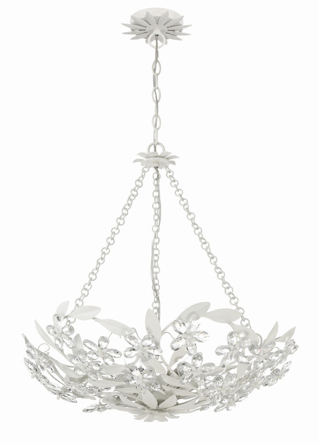 Marselle 6 Light Antique Gold Chandelier MSL-306-GA