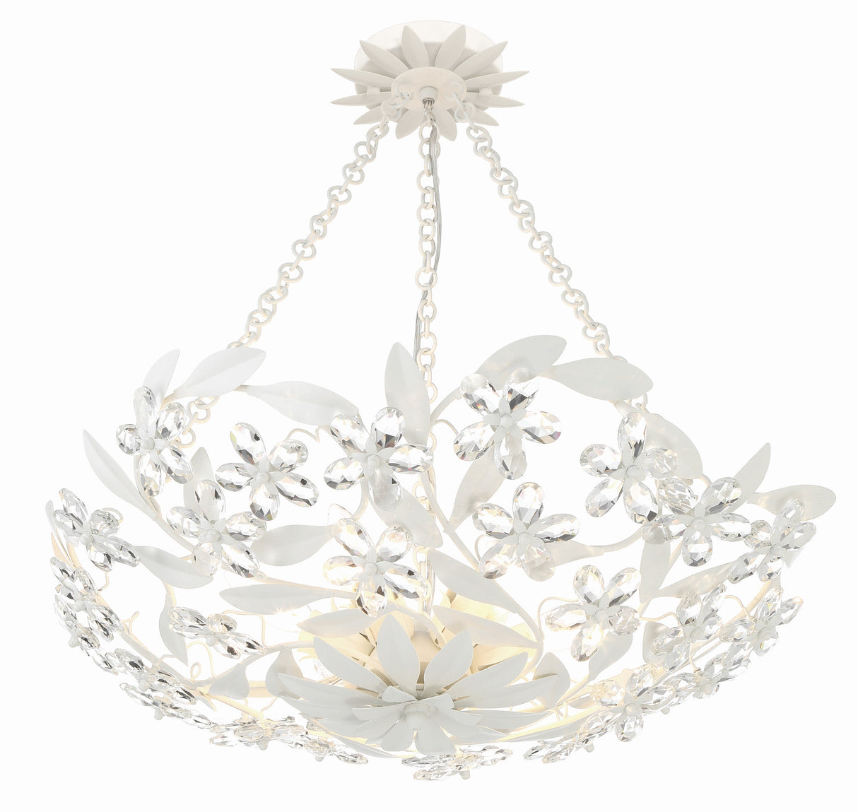 Marselle 6 Light Antique Gold Semi Flush Mount MSL-306-GA_CEILING