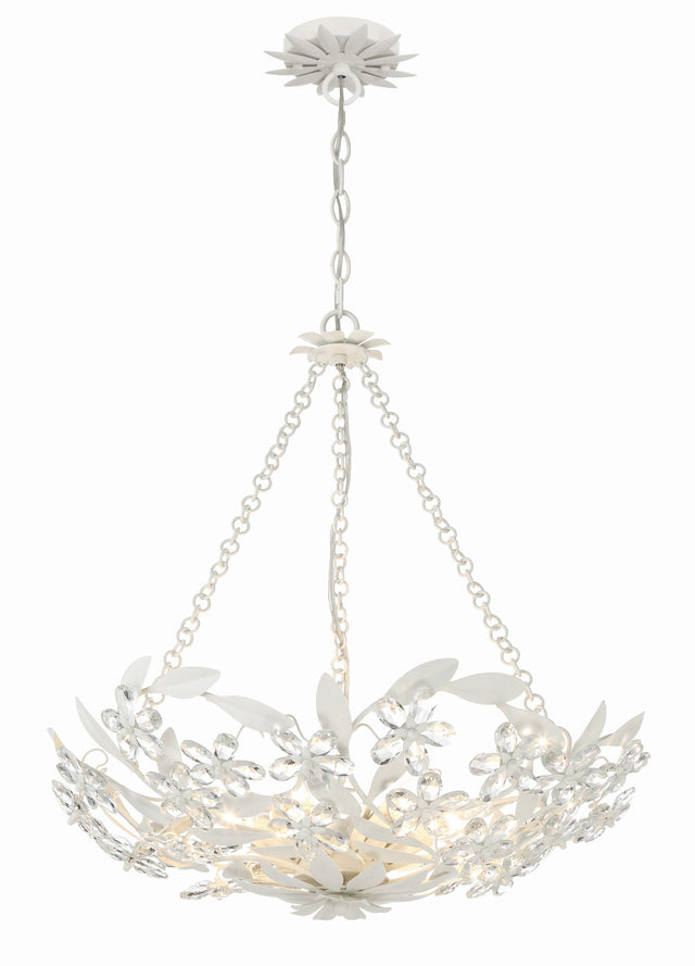 Marselle 6 Light Antique Gold Chandelier MSL-306-GA