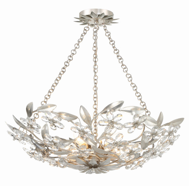 Marselle 6 Light Antique Gold Chandelier MSL-306-GA