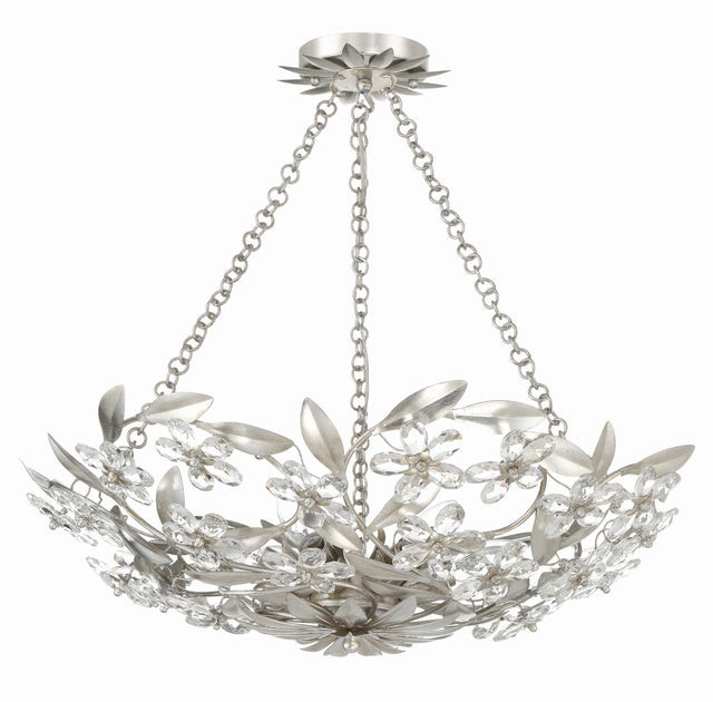Marselle 6 Light Antique Gold Chandelier MSL-306-GA