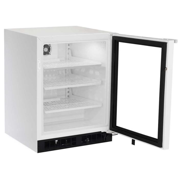 Marvel MSRE224-WG81A 24" Scientific Refrigerator, 4.9 Cu. Ft., Probe Port, White Glass Door, BrightShield, RH, Locking - view 2