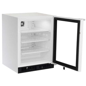 Marvel MSRE224-WG81A 24" Scientific Refrigerator, 4.9 Cu. Ft., Probe Port, White Glass Door, BrightShield, RH, Locking - view 2
