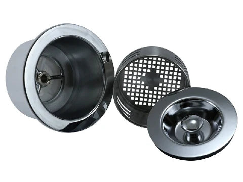 Mountain Plumbing MT115 3-in-1 3-1/2" Kitchen Sink Strainer with Stopper Lid and Lift-Out Basket ***OPEN BOX***