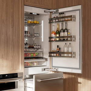 ZLINE 30 in. 16.1 cu. ft. Built-In Bottom Freezer Refrigerator with Water Dispenser and Ice Maker in Stainless Steel (RBIV-304-30)