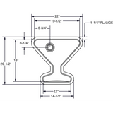 Elkay 22 Inch Undermount Single Bowl Stainless Steel Bar Sink 18-Gauge Slopes to 5.5" Bowl Depth, 2 Inch Drain and "Martini" Shape MYSTIC2221