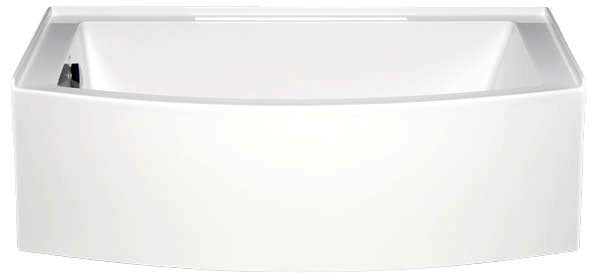 Americh MZ6032LLA2-BI Mezzaluna 6032 ADA Left Hand - Luxury Series / Airbath 2 Combo - Biscuit