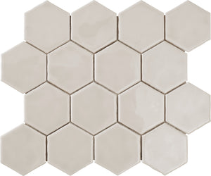 Marazzi Artistic Reflections Mist Hexagon 3x3 Glossy Mosaic Tile