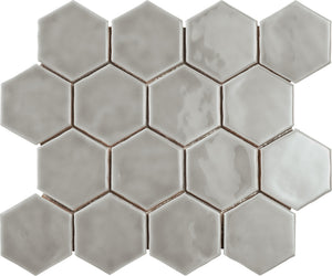 Marazzi Artistic Reflections Rain Hexagon 3x3 Glossy Mosaic Tile