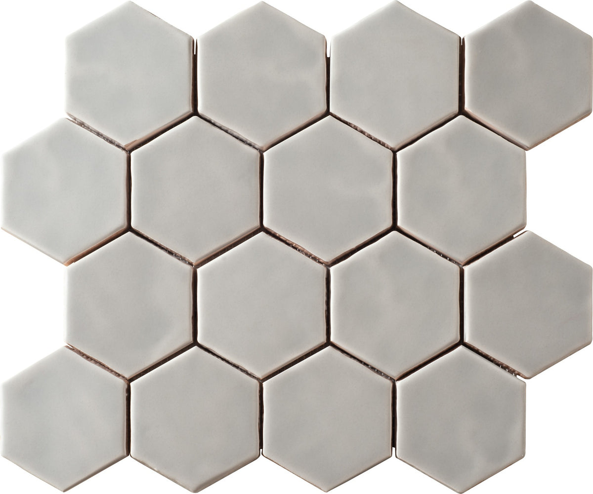 Marazzi Artistic Reflections Matte Rain Hexagon 3x3 Matte Mosaic Tile