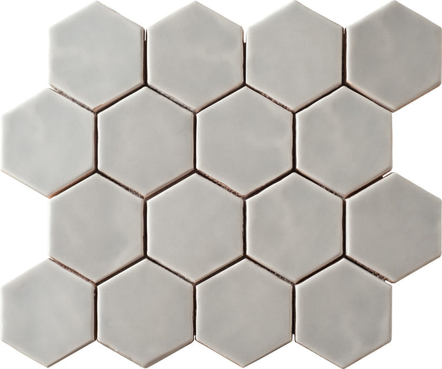 Marazzi Artistic Reflections Matte Rain Hexagon 3x3 Matte Mosaic Tile