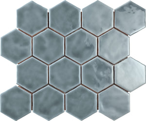 Marazzi Artistic Reflections Haze Hexagon 3x3 Glossy Mosaic Tile