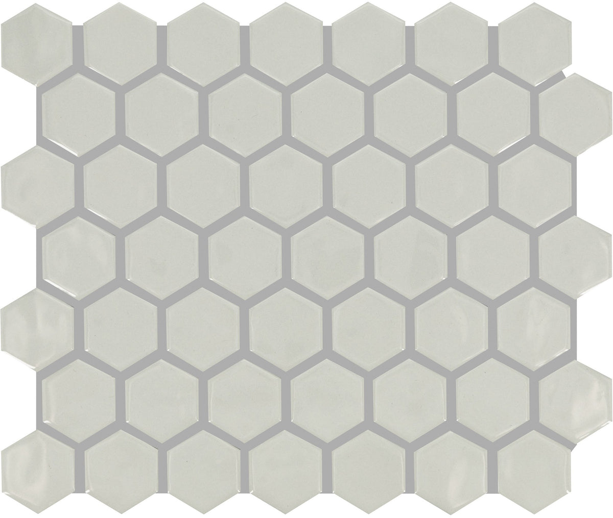 Marazzi Artezen Ideal Gray Hexagon 1.5 Glossy Mosaic Tile