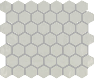 Marazzi Artezen Ideal Gray Hexagon 1.5 Glossy Mosaic Tile