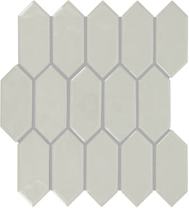 Marazzi Artezen Ideal Gray Picket 2x5 Glossy Mosaic Tile