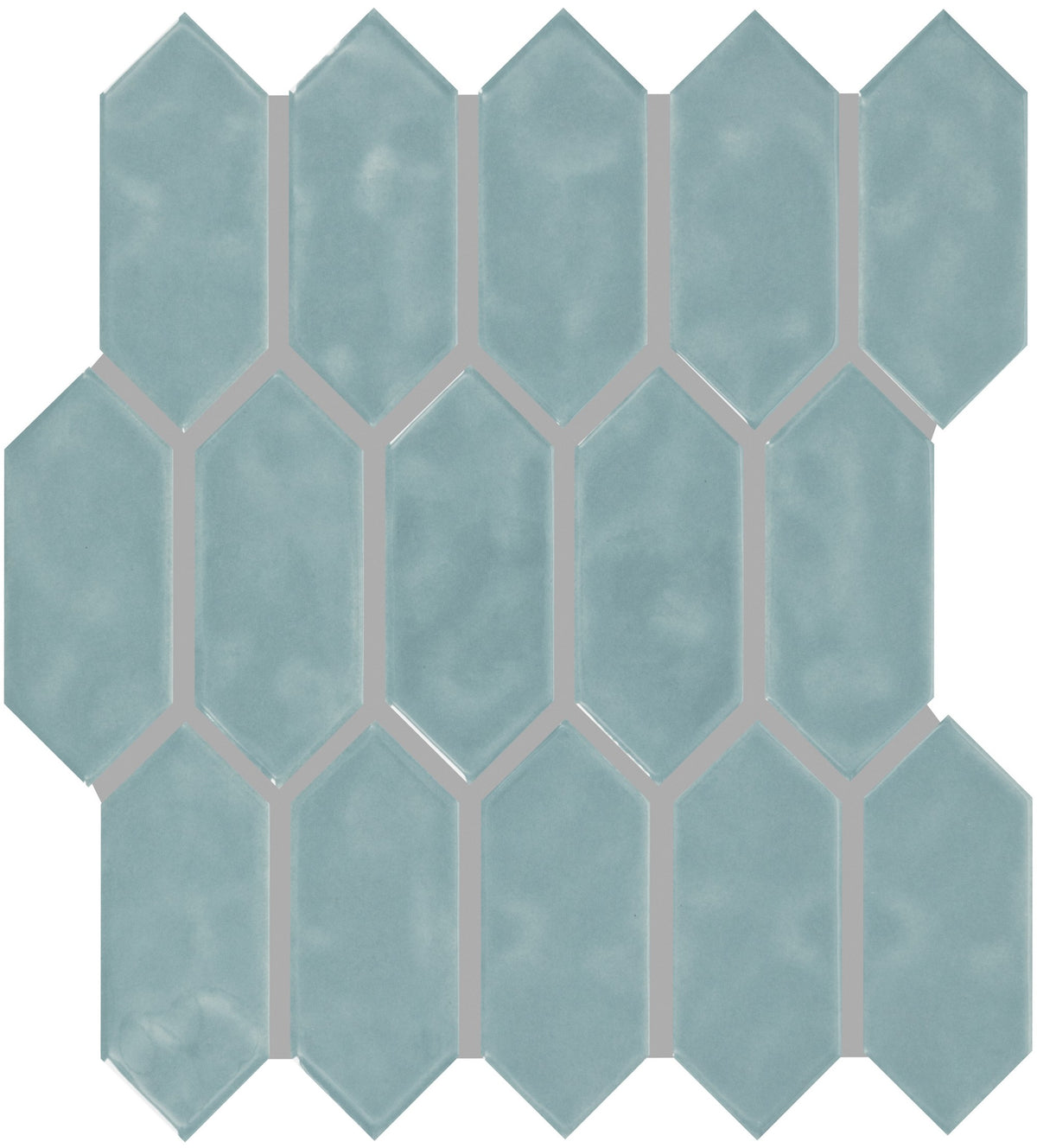 Marazzi Artezen Classic Blue Picket 2x5 Glossy Mosaic Tile