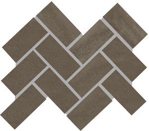 Marazzi Artezen Metallic Vibe Herringbone 2x4 Glossy Mosaic Tile