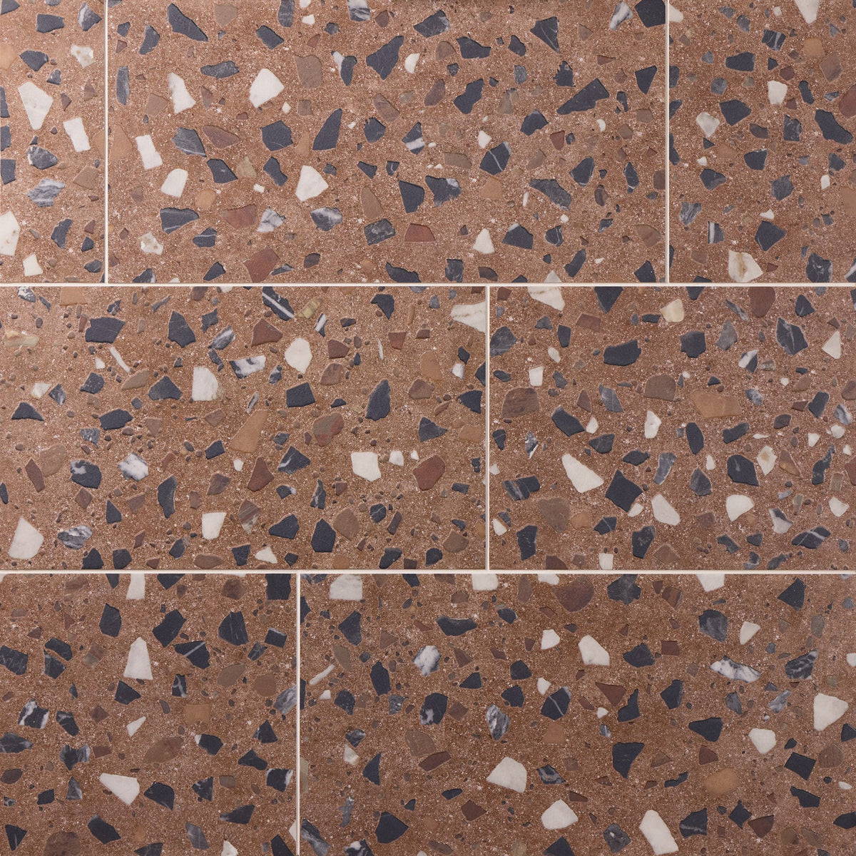 Marazzi Curation Clay Rectangle 24x48 Splatter Polished Floor Tile CA14RCT2448APL