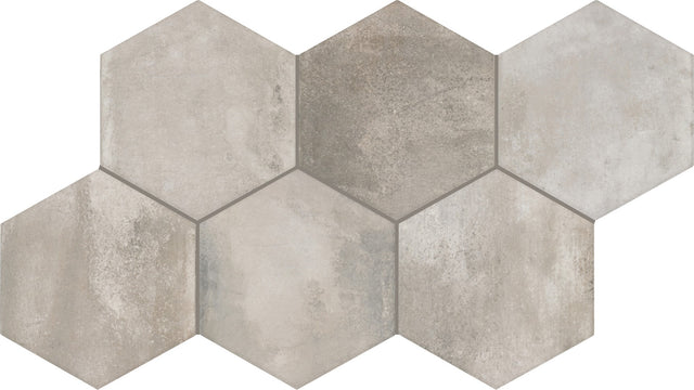 Marazzi Cotto Revival Ash Hexagon 8x9 Matte Floor Tile