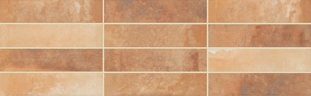 Marazzi Cotto Revival Rust Rectangle 2x9 Matte Floor Tile