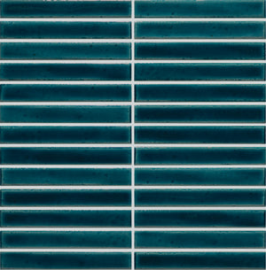 Marazzi Cotto Revival Bay Crackle Stacked 1x6 Glossy Mosaic Tile