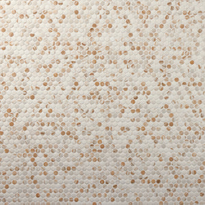Marazzi Editorial Mirabella Gold Penny Rounds 3/4x3/4 Mixed Mosaic Tile