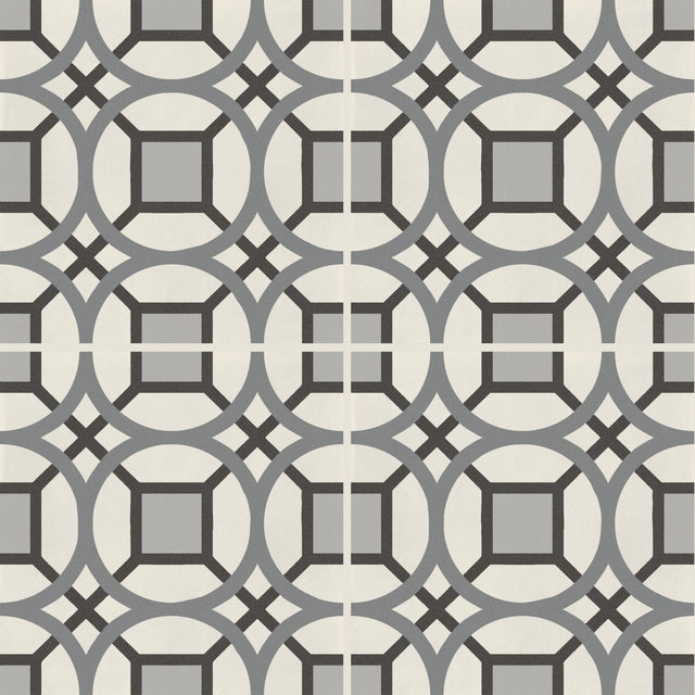 Marazzi D_Segni Kaleido Smoke Blend Kaleido 8x8 Matte Floor Tile Deco