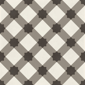 Marazzi D_Segni Plaid Sand Blend Plaid 8x8 Matte Floor Tile Deco