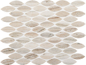 Marazzi Haven Point Open Horizon Leaf 1x2 Straight Edge Honed Mosaic Natural Stone Tile