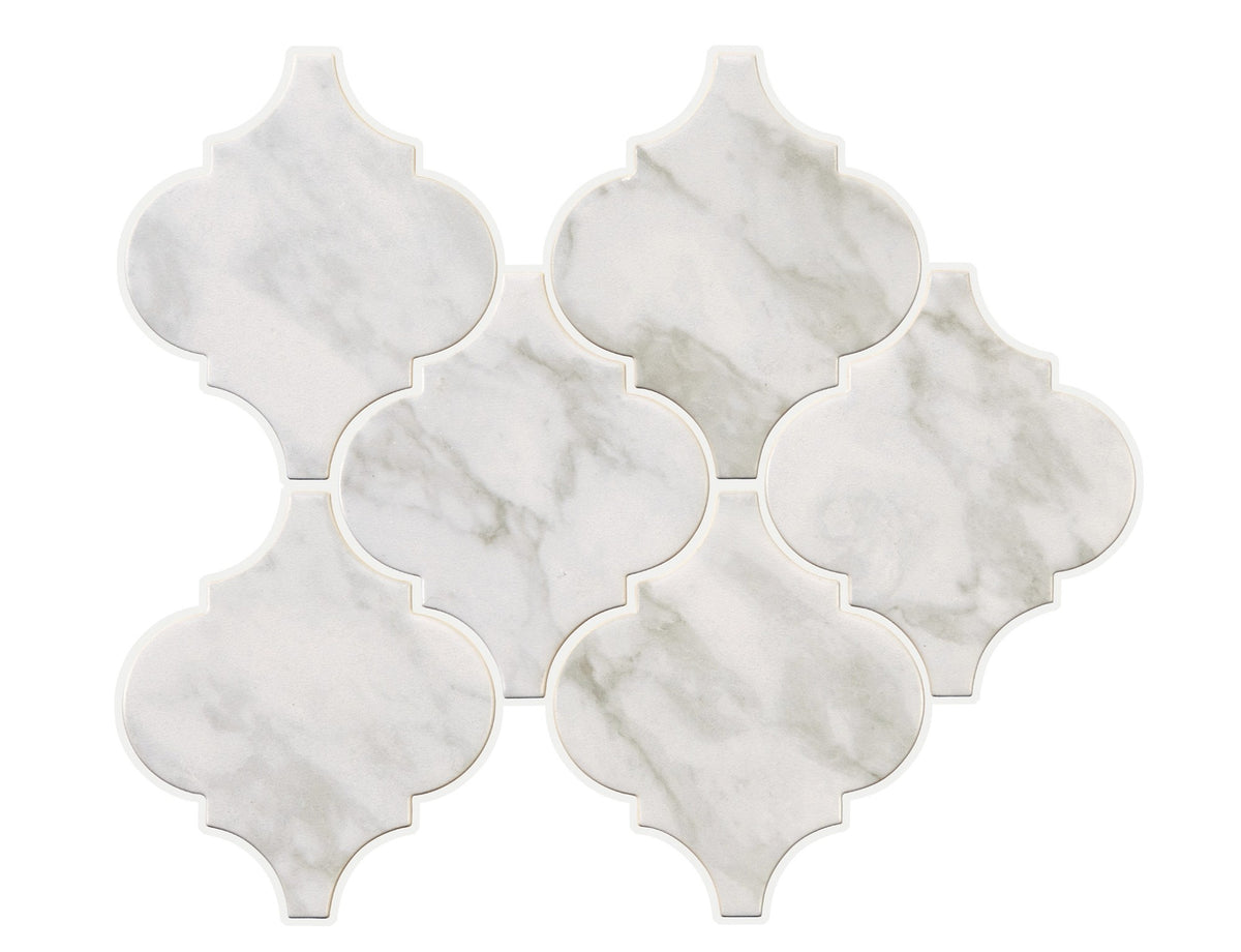 Marazzi Marble Obsession Arabescato Arabesque 6 Matte Wall Tile
