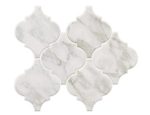 Marazzi Marble Obsession Arabescato Arabesque 6 Matte Wall Tile