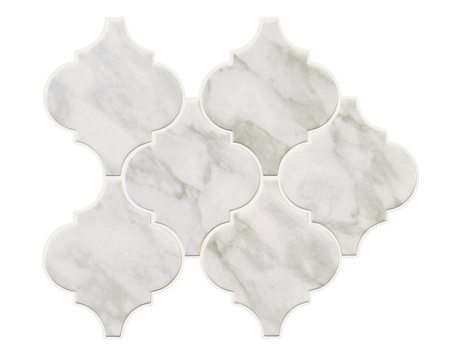 Marazzi Marble Obsession Arabescato Arabesque 6 Matte Wall Tile