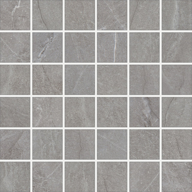 Marazzi Marble Obsession Grigio Straight Joint 2x2 Matte Mosaic Tile