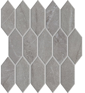 Marazzi Marble Obsession Grigio Picket 2x5 Satin Mosaic Tile