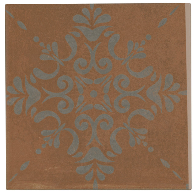 Marazzi Moroccan Concrete Aziza - Terra Cotta Aziza 8x8 Matte Floor Tile Deco