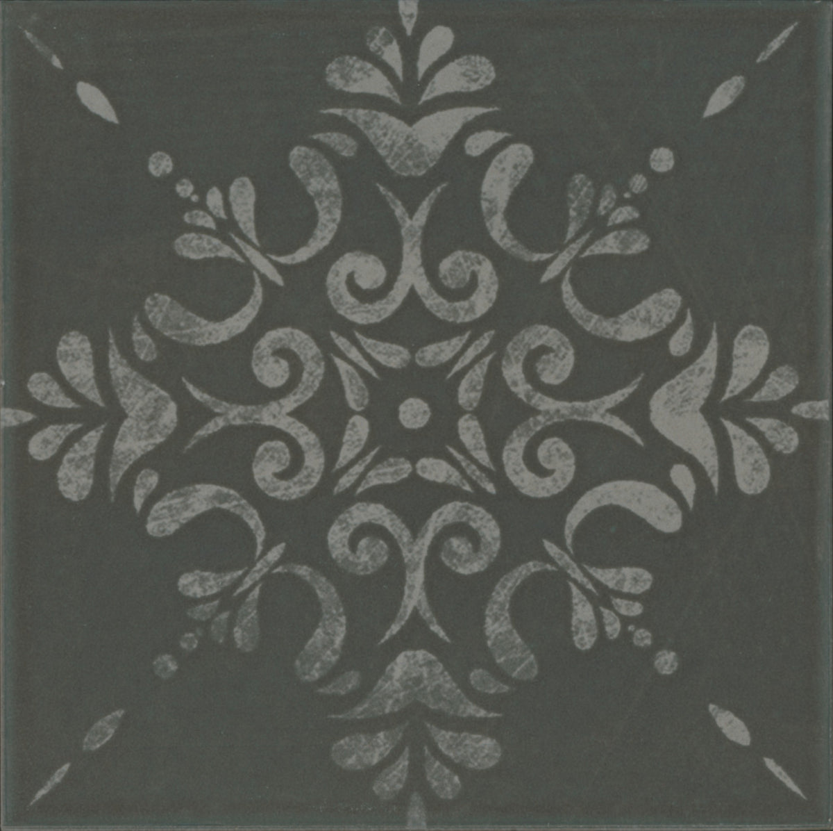 Marazzi Moroccan Concrete Aziza - Charcoal Aziza 8x8 Matte Floor Tile Deco