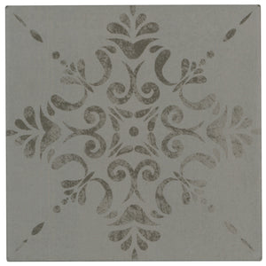 Marazzi Moroccan Concrete Aziza - Gray Aziza 8x8 Matte Floor Tile Deco