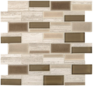 Marazzi Midpark Mosaics Sandbox Rectangle Random 3 Matte Mosaic Tile