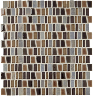 Marazzi Midpark Mosaics Bark Trapezoid Random 1 Matte Mosaic Tile