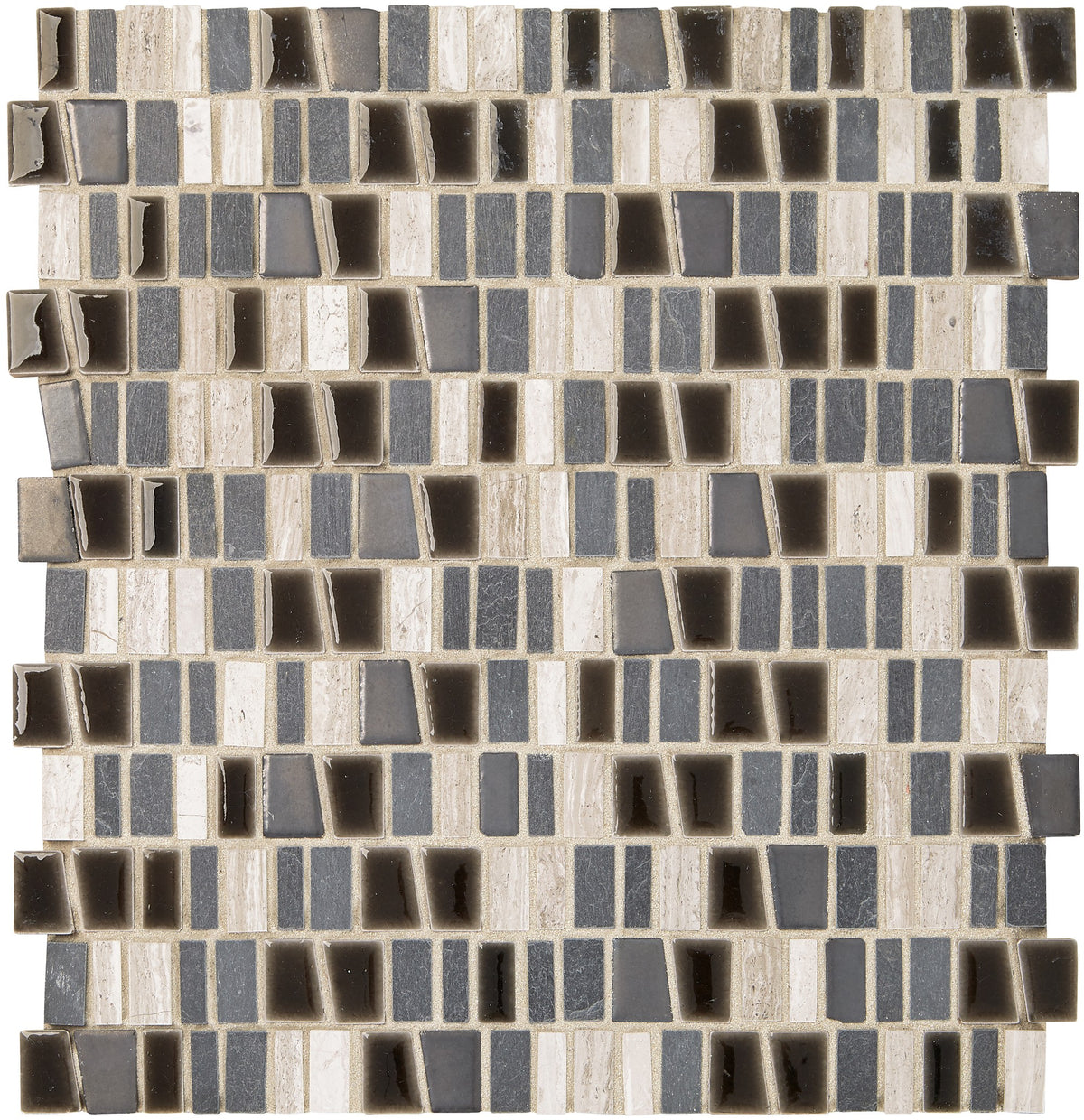 Marazzi Midpark Mosaics Shadow Trapezoid Random 1 Matte Mosaic Tile