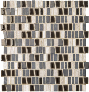 Marazzi Midpark Mosaics Shadow Trapezoid Random 1 Matte Mosaic Tile