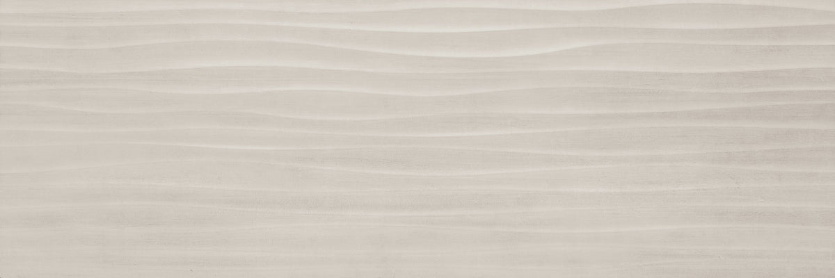 Marazzi Materika Grigio Rectangle 16x48 Wave Textured Wall Tile