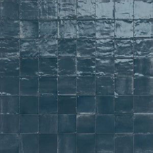 Marazzi Rice Blu Square 6x6 Glossy Wall Tile